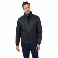Jeff Banks Square Quilted Jacket For Male