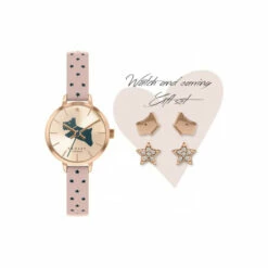 Radley Gift Set Plated Stainless Steel Fashion Analogue Watch - Ry2912A-Set For Female