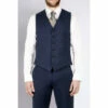 Jeff Banks Tonal Check Regular Fit Luxury Suit Waistcoat For Male