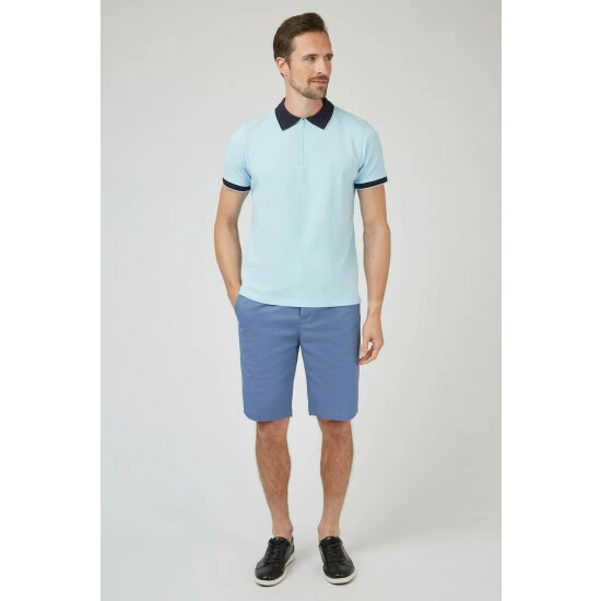 Jeff Banks Pique Zip Polo For Male 2 Jeff Banks Pique Zip Polo For Male - Image 2