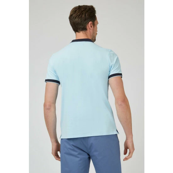 Jeff Banks Pique Zip Polo For Male 3 Jeff Banks Pique Zip Polo For Male - Image 3
