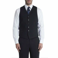 Jeff Banks Travel 6 Button Regular Fit Suit Waistcoat For Male