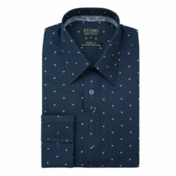 Jeff Banks Square Print Stvdio Shirt For Male