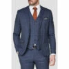 Jeff Banks Bold Check Super Slim Fit Brit Suit Jacket For Male