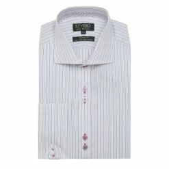 Jeff Banks Stripe Stvdio Shirt For Male