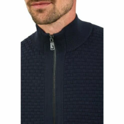 Jeff Banks Basketweave Zip Thru Knit For Male -Jeff Banks Online Shop unnamed file 1666