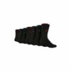 Jeff Banks 7 Pair Pack Plain Crew Socks For Male