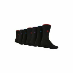 Jeff Banks 7 Pair Pack Plain Crew Socks For Male