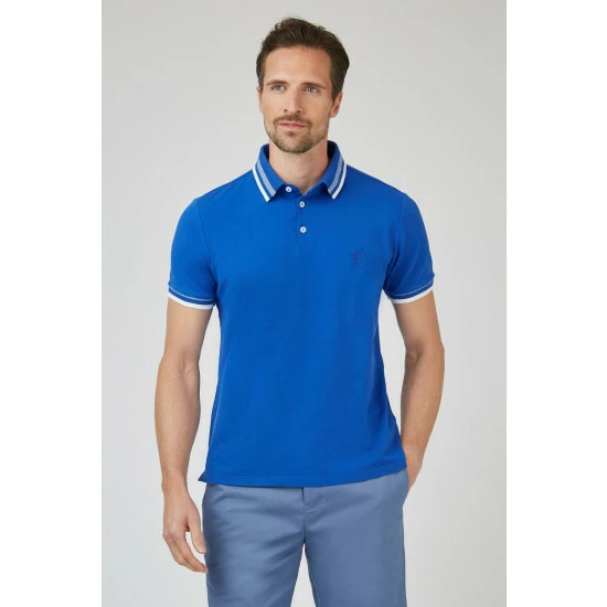 Jeff Banks Pique Waffle Jersey Polo For Male 5 Jeff Banks Pique Waffle Jersey Polo For Male - Image 5