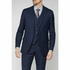 Jeff Banks Boucle Windowpane Soho Jacket For Male