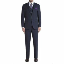 Jeff Banks Check Regular Fit Travel Suit Jacket For Male