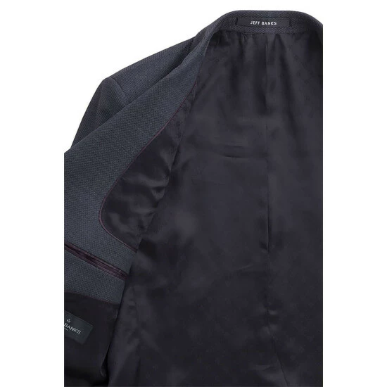 Jeff Banks Hopsack Regular Fit Suit Jacket For Male 2 Jeff Banks Hopsack Regular Fit Suit Jacket For Male - Image 2