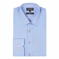 Jeff Banks Check Dobby Formal Cotton Shirt For Male -Jeff Banks Online Shop unnamed file 1819