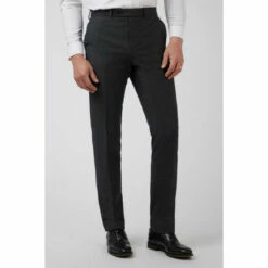 Jeff Banks Crepe Windowpane Brit Trousers For Male