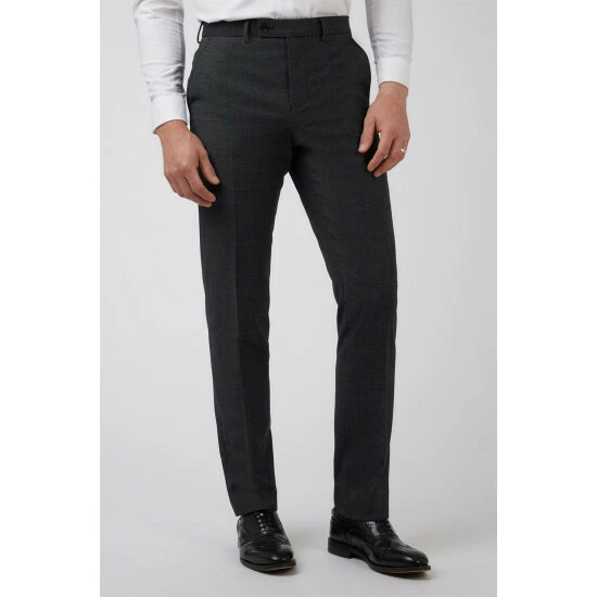 Jeff Banks Crepe Windowpane Brit Trousers For Male 1 Jeff Banks Crepe Windowpane Brit Trousers For Male