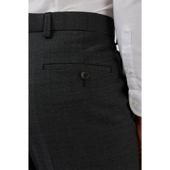 Jeff Banks Crepe Windowpane Brit Trousers For Male 3 Jeff Banks Crepe Windowpane Brit Trousers For Male - Image 3