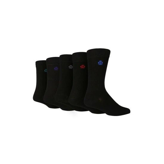 Jeff Banks 5 Pair Pack Plain Bamboo Crew Socks For Male 3 Jeff Banks 5 Pair Pack Plain Bamboo Crew Socks For Male - Image 3