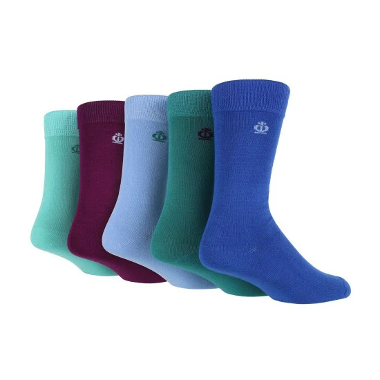 Jeff Banks 5 Pair Pack Plain Bamboo Crew Socks For Male 4 Jeff Banks 5 Pair Pack Plain Bamboo Crew Socks For Male - Image 4