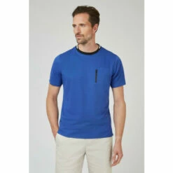 Jeff Banks Jacquard Multi Texture Stripe Shirt For Male