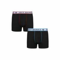 Jeff Banks 2 Pair Pack Sports Trunks For Male