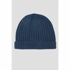 Jeff Banks Cable Knit Beanie Hat For Male
