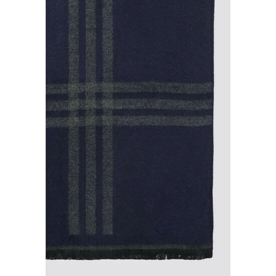 Jeff Banks Woven Check Scarf For Male 2 Jeff Banks Woven Check Scarf For Male - Image 2