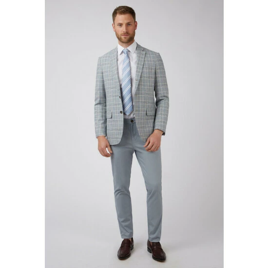 Jeff Banks Check Blazer For Male 2 Jeff Banks Check Blazer For Male - Image 2