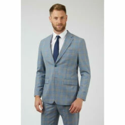Jeff Banks Checked Suit Jacket For Male