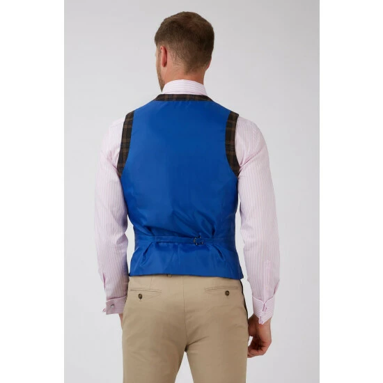 Jeff Banks Check Waistcoat For Male 2 Jeff Banks Check Waistcoat For Male - Image 2