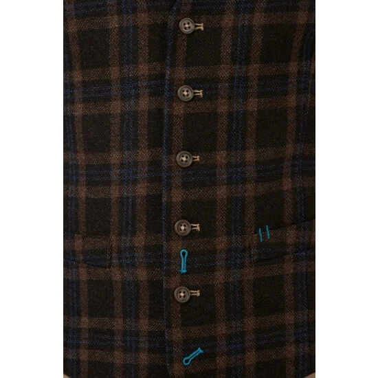 Jeff Banks Check Waistcoat For Male 3 Jeff Banks Check Waistcoat For Male - Image 3