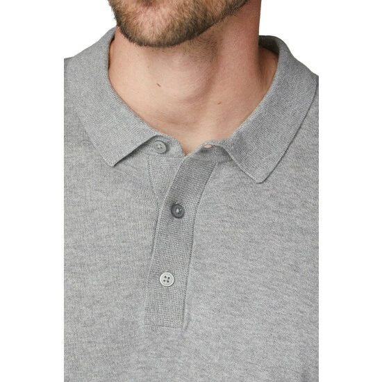 Jeff Banks Long Sleeve Pure Cotton Jersey Polo For Male 4 Jeff Banks Long Sleeve Pure Cotton Jersey Polo For Male - Image 4