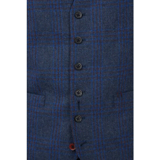 Jeff Banks Check Waistcoat For Male 2 Jeff Banks Check Waistcoat For Male - Image 2