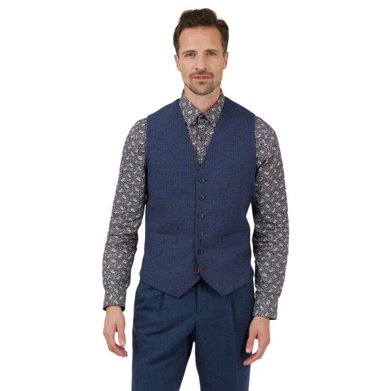 Jeff Banks Check Waistcoat For Male 5 Jeff Banks Check Waistcoat For Male - Image 5