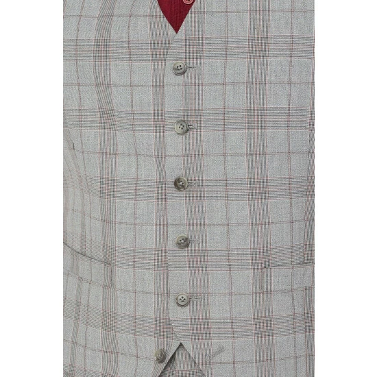 Jeff Banks Check Brit Waistcoat For Male 3 Jeff Banks Check Brit Waistcoat For Male - Image 3