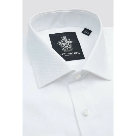 Jeff Banks Half Cutaway Collar Dress Shirt For Male 2 Jeff Banks Half Cutaway Collar Dress Shirt For Male - Image 2