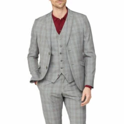 Jeff Banks Check Super Slim Fit Brit Suit Jacket For Male -Jeff Banks Online Shop unnamed file 924